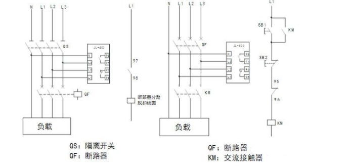 自复式过欠压保护器接线图